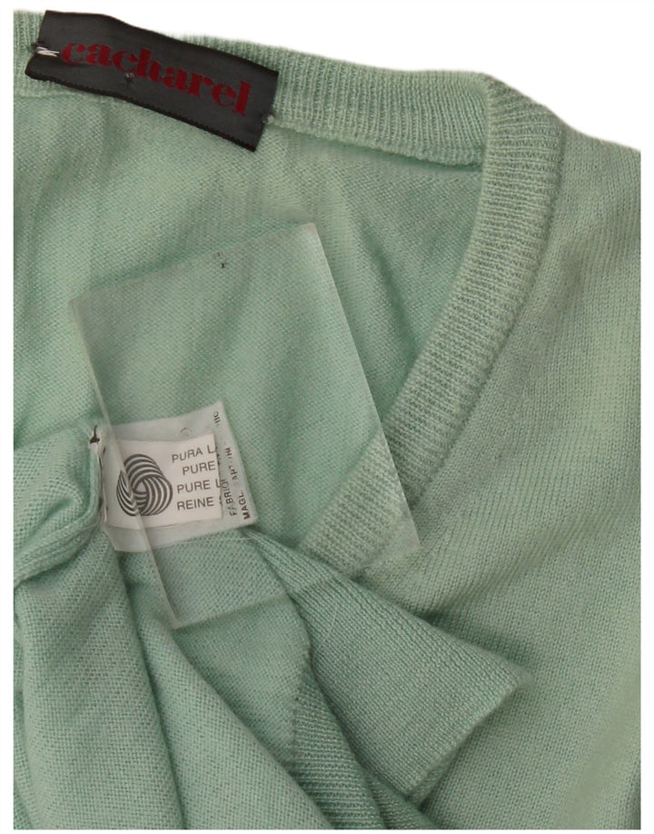 Cacharel Ανδρικό γιλέκο Tank Top Μεγάλο πράσινο παρθένο μαλλί