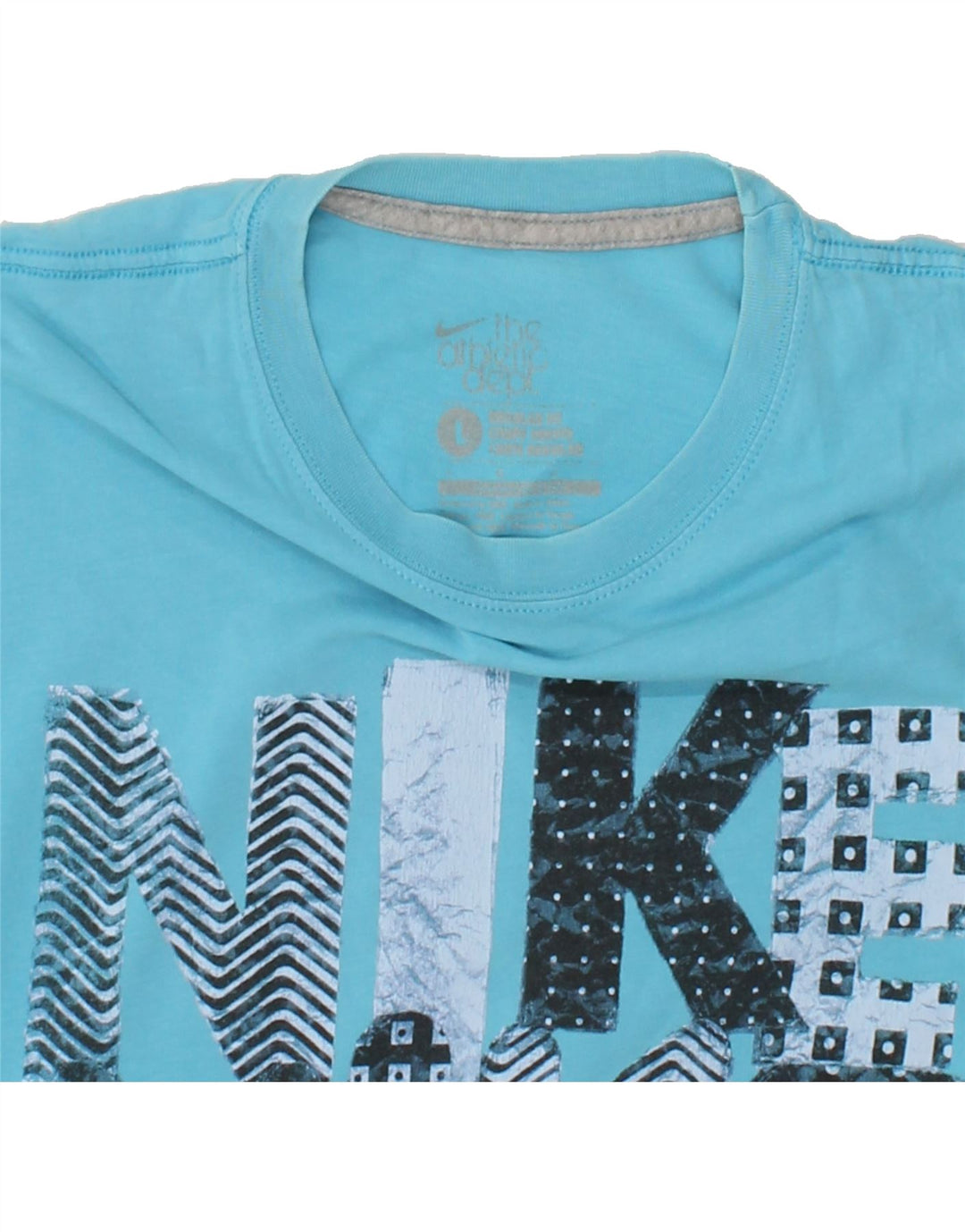 NIKE Mens Graphic T-Shirt Top Large Blue Vintage Nike and Second-Hand Nike from Messina Hembry 