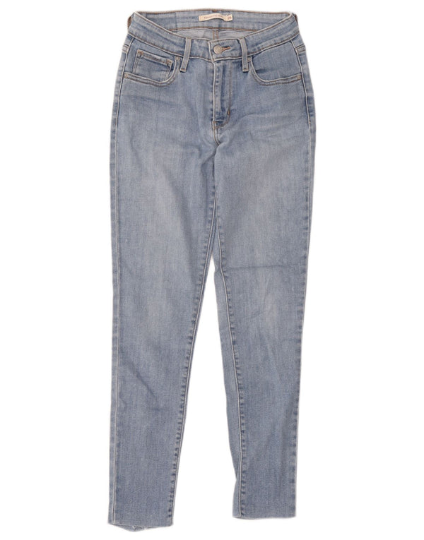Levi's γυναικείο 721 ψηλό ψηλό στενό τζιν W26 L32 μπλε βαμβακερό