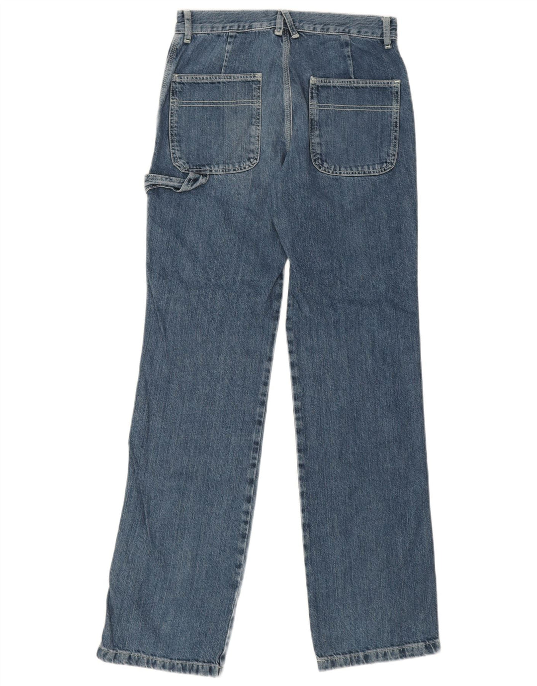 Zara Γυναικείο τζιν ξυλουργικό ίσιο EU 38 Small W28 L34 Μπλε