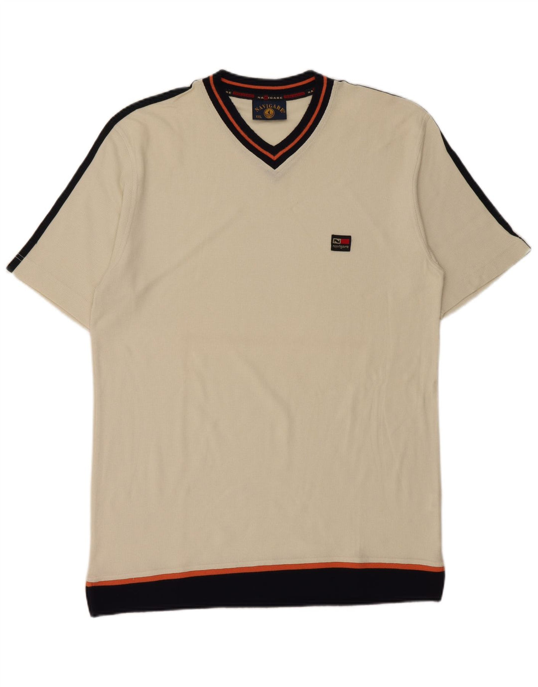 Ανδρικό T-Shirt Navigare Top 2XL από λευκό βαμβακερό