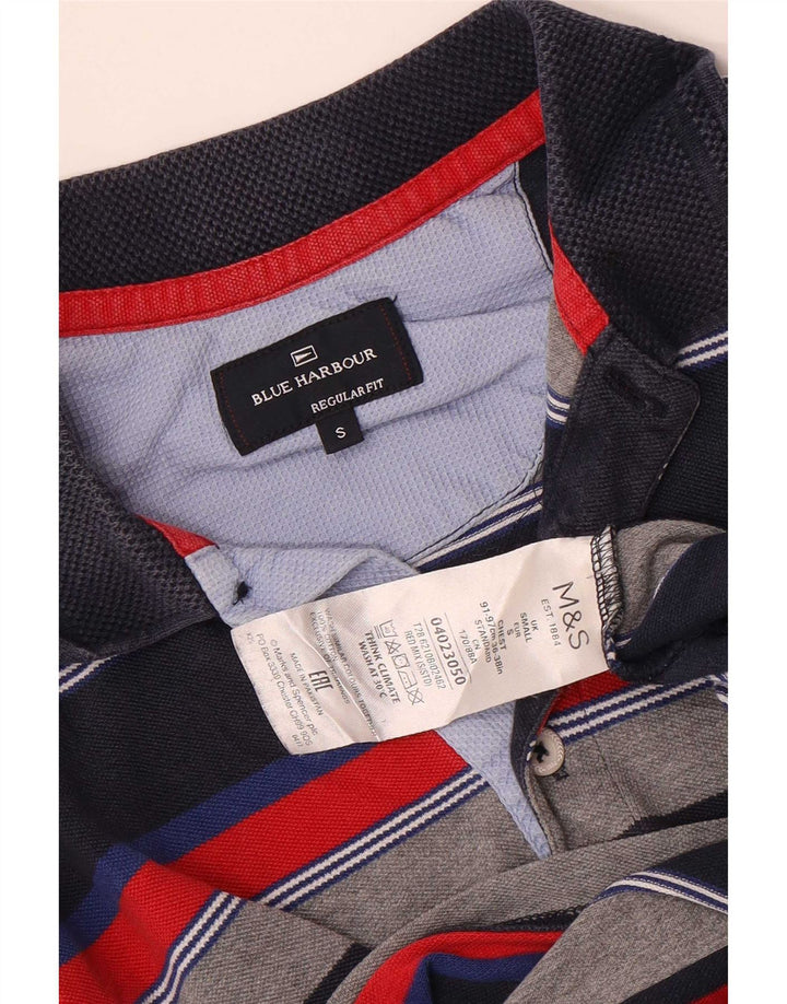 Marks & Spencer Ανδρικό πουκάμισο Μπλε Harbour Polo Μικρό πολύχρωμο ριγέ