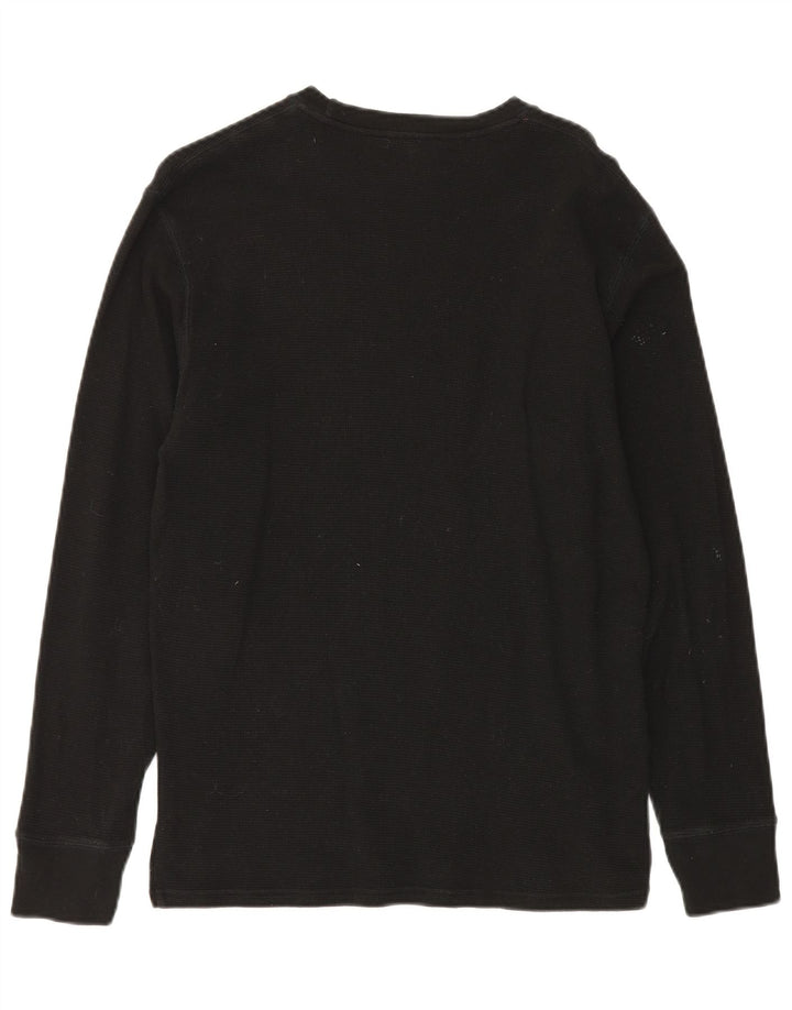 Polo Ralph Lauren ανδρικό τοπ μακρυμάνικο μεσαίο μαύρο βαμβακερό