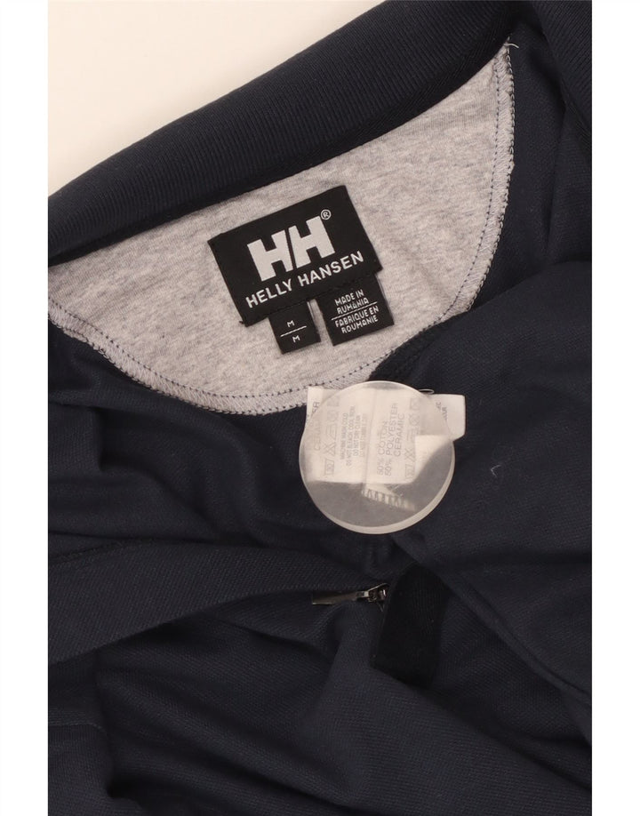 HELLY HANSEN Ανδρικό μακρυμάνικο πουκάμισο πόλο με φερμουάρ, μεσαίο μπλε βαμβακερό