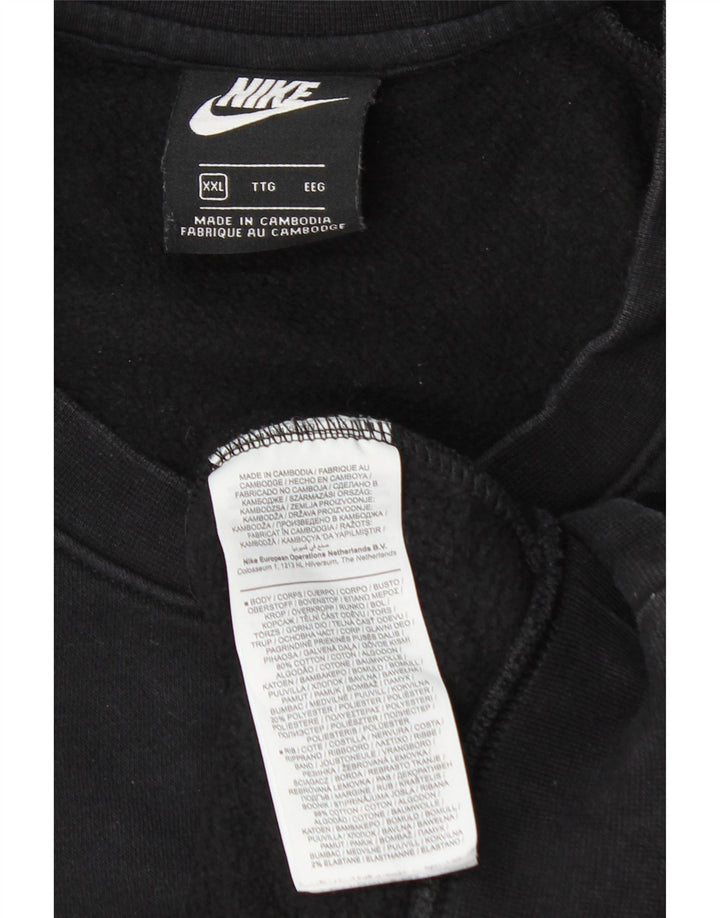 Ανδρικό γραφικό φούτερ Nike Jumper 2XL Μαύρο χρώμα, βαμβακερό
