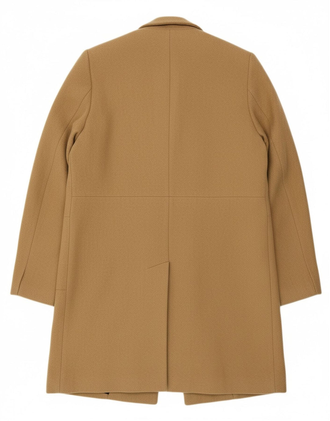 SUPERDRY Womens Overcoat UK 14 Medium Beige Wool