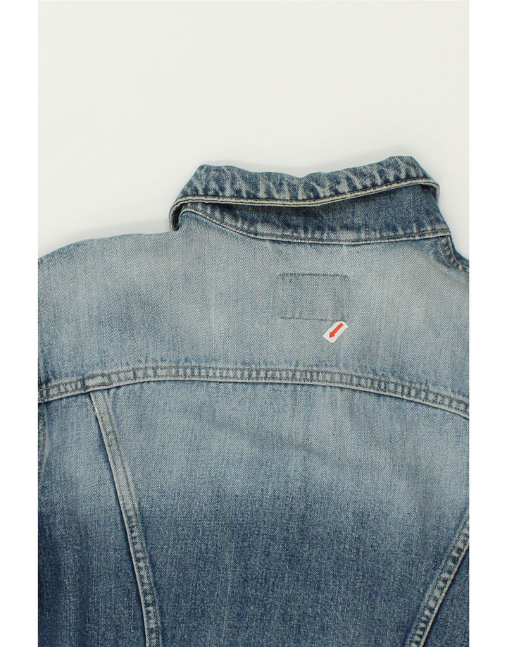 RIFLE Womens Denim Jacket UK 14 Medium Blue Vintage Rifle and Second-Hand Rifle from Messina Hembry 