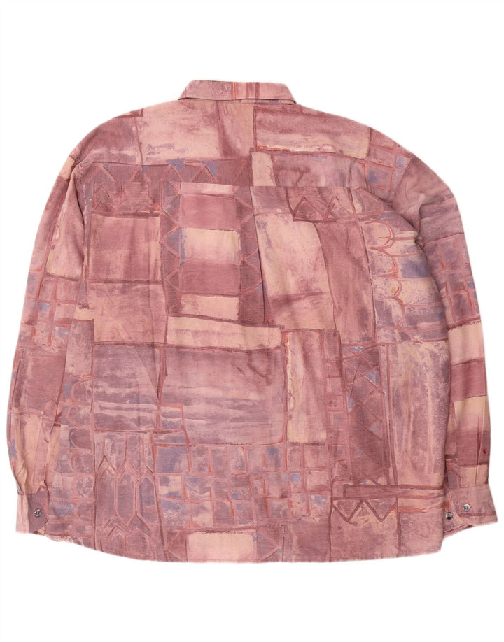 Ανδρικό πουκάμισο Jean chatel 45/46 XL Μπορντό Patchwork