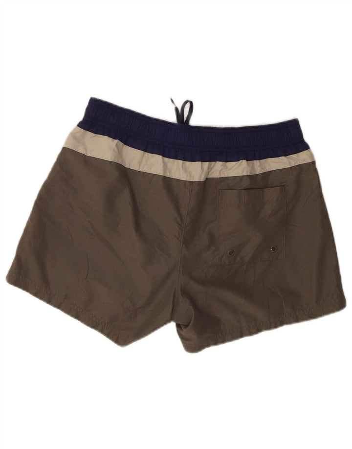 Ανδρικό γραφικό σορτς κολύμβησης Fila Small Grey Colourblock Polyester