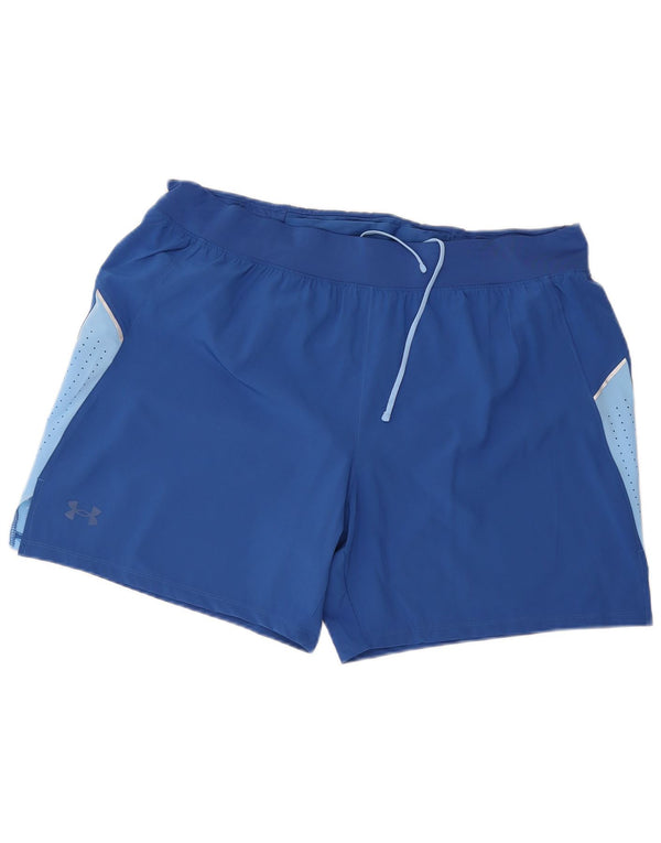 Ανδρικό αθλητικό σορτς Under Armour 2XL Blue Colourblock Πολυεστέρας