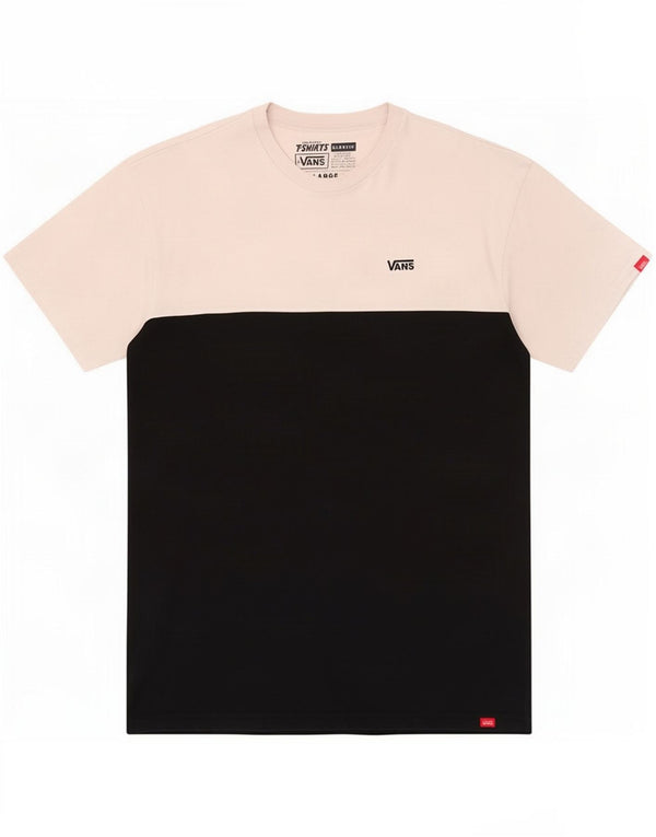 Vans Mens Classic Fit Graphic T-Shirt Top Large Black Colourblock Cotton