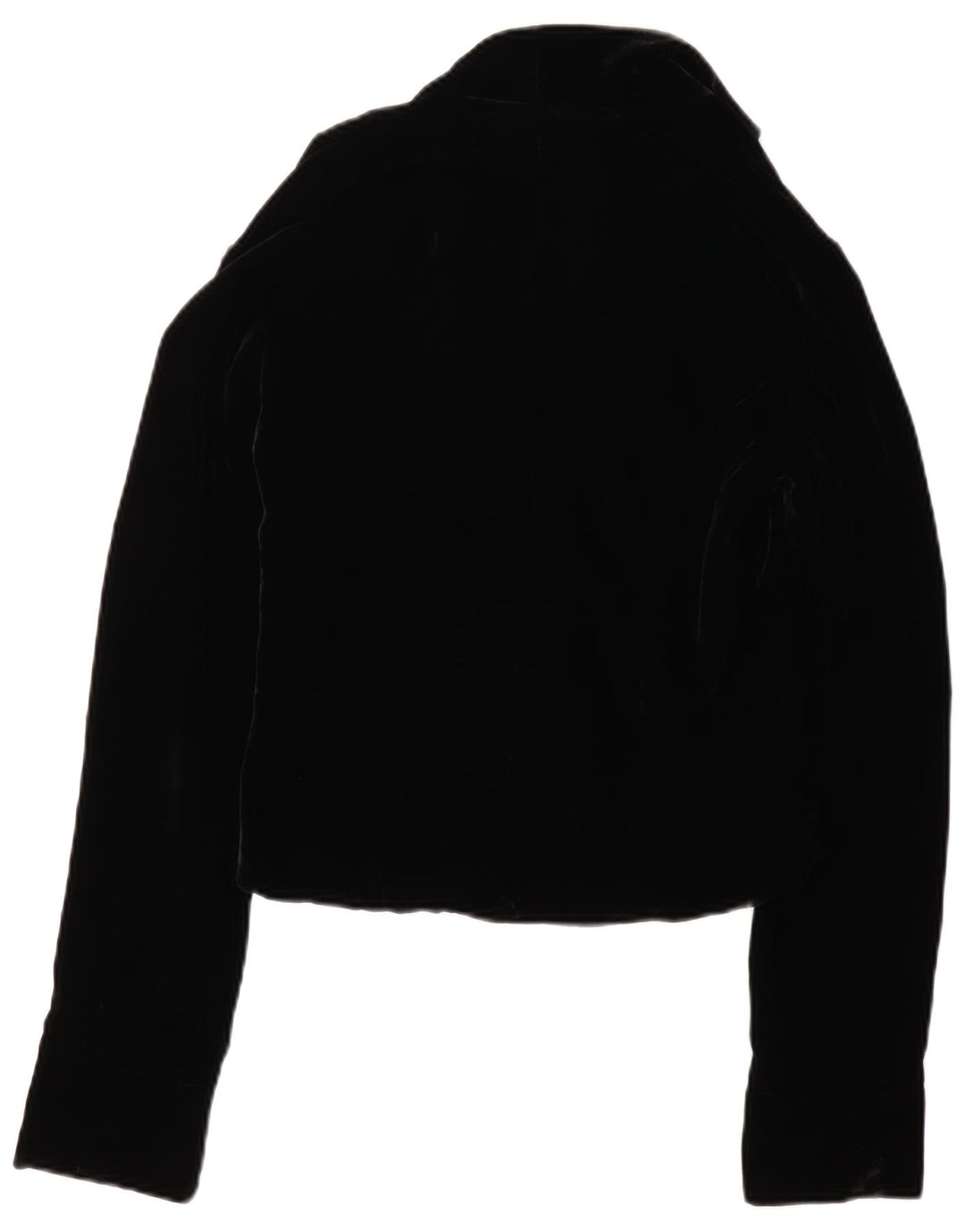 VINTAGE Γυναικείο βελούδινο σακάκι με 3 κουμπιά UK 12 Medium Black