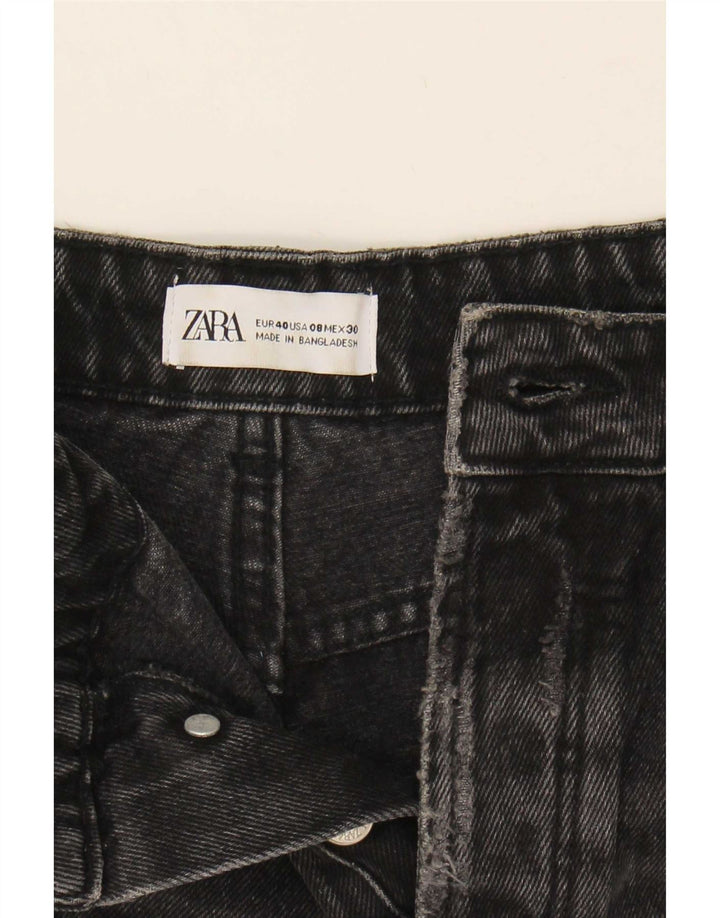 Zara Γυναικείο τζιν σορτς EU 40 Medium W30 Μαύρο