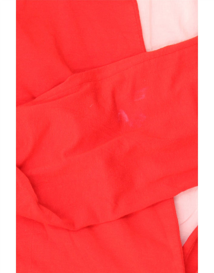 Zara Γυναικείο Μπουφάν 1 Button Blazer UK 12 Medium Red Acetate