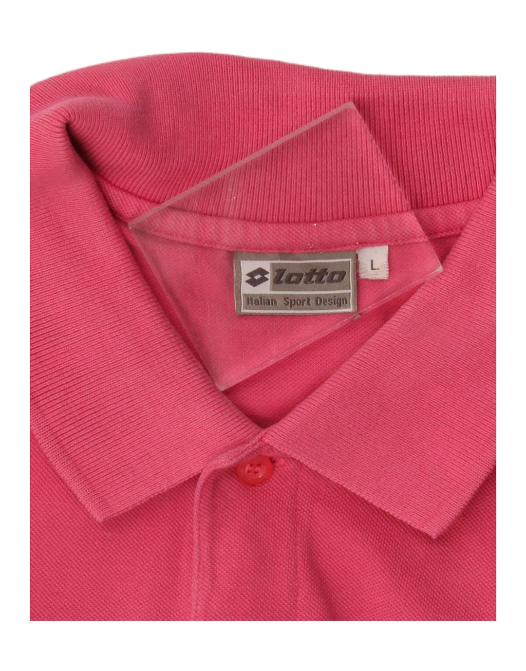 LOTTO Mens Polo Shirt Large Pink