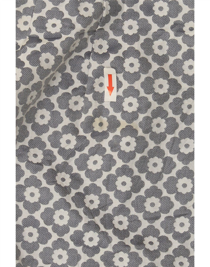 Γυναικεία μίνι φούστα Oasis UK 10 Small W28 Grey Floral Polyester