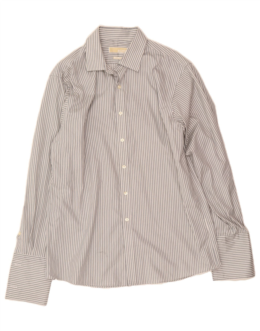 MICHAEL KORS Mens Shirt Size 16 Large Grey Pinstripe Vintage Michael Kors and Second-Hand Michael Kors from Messina Hembry 