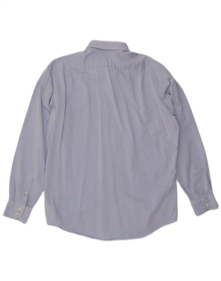 Ανδρικό πουκάμισο LACOSTE Regular Fit Μέγεθος 43 Μεγάλο Μπλε Βαμβακερό