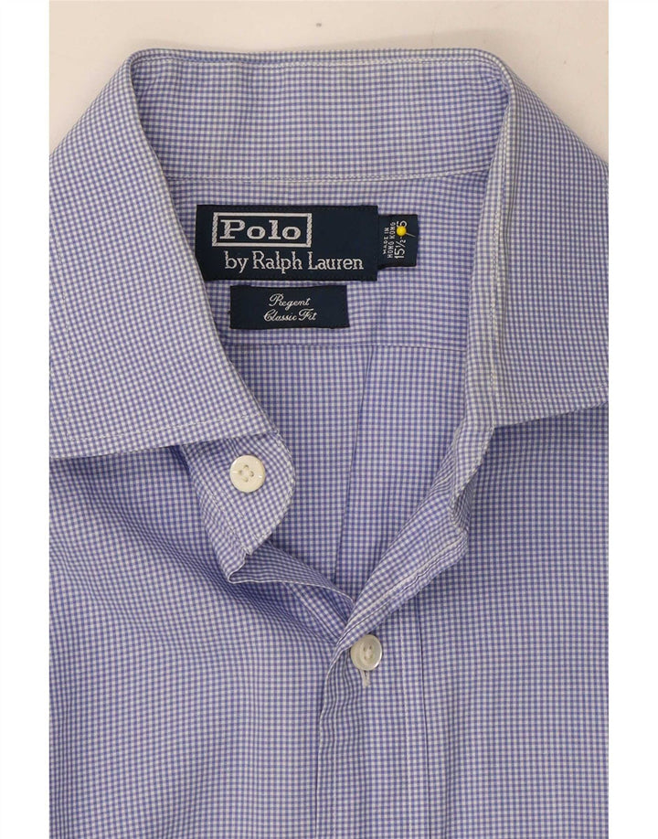 Polo Ralph Lauren Ανδρικό πουκάμισο Regent Μέγεθος 15 1/2 Medium Blue Gingham