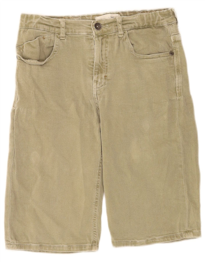 Zara Boys Denim Shorts 13-14 Years W28 Khaki