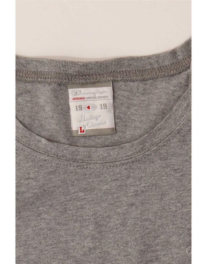Champion Womens Heritage Classics T-Shirt Top UK 14 Large Grey