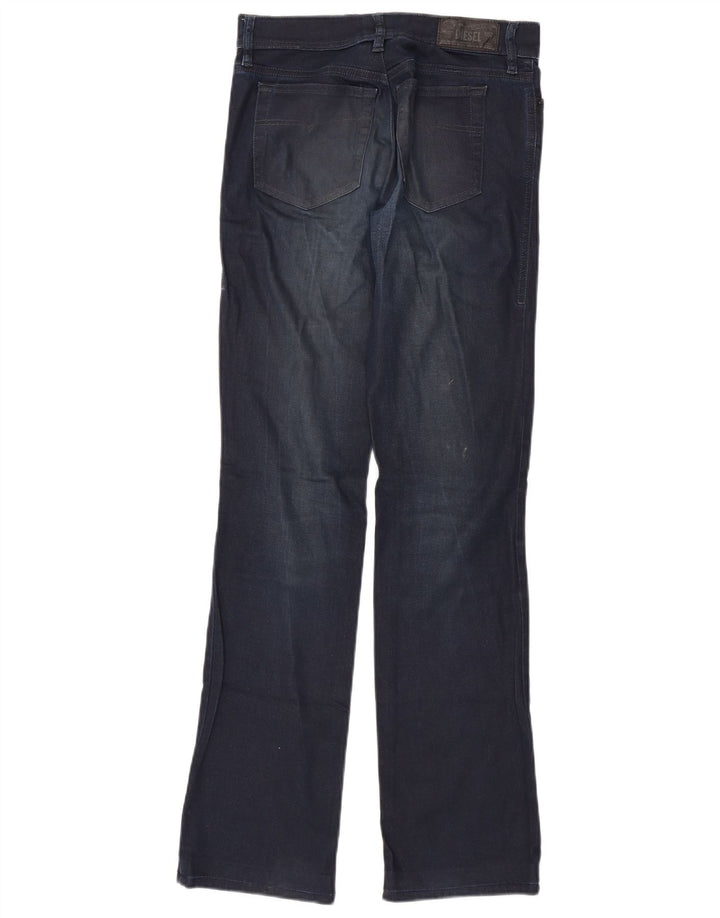 Γυναικεία DIESEL Regular Fit Slim Bootcut Jeans W26 L32 Navy Blue Cotton