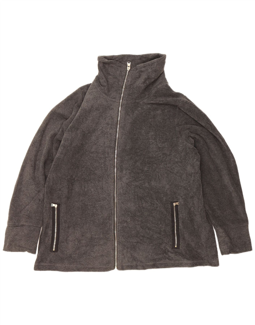 Calvin Klein Γυναικείο Μπουφάν με γραφικά Fleece UK 20 2XL Grey Polyester