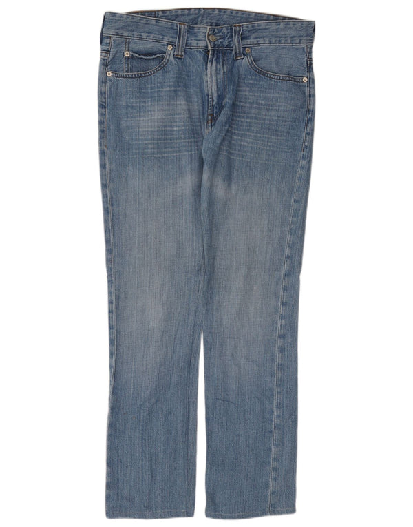 Levi's Mens 506 Straight Jeans W33 L30 Blue Cotton