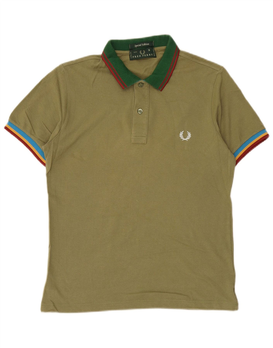 FRED PERRY Ανδρικό μπλουζάκι πόλο πράσινο βαμβακερό