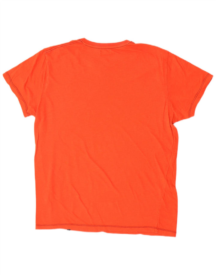 Ανδρικό γραφικό T-Shirt Avirex Top Large Πορτοκαλί