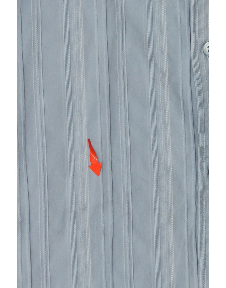 TED BAKER Ανδρικό πουκάμισο μέγεθος 6 2XL Μπλε ριγέ βαμβακερό