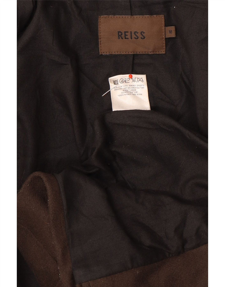 Ανδρικό πανωφόρι Reiss UK 38 Μαλλί μεσαίου καφέ