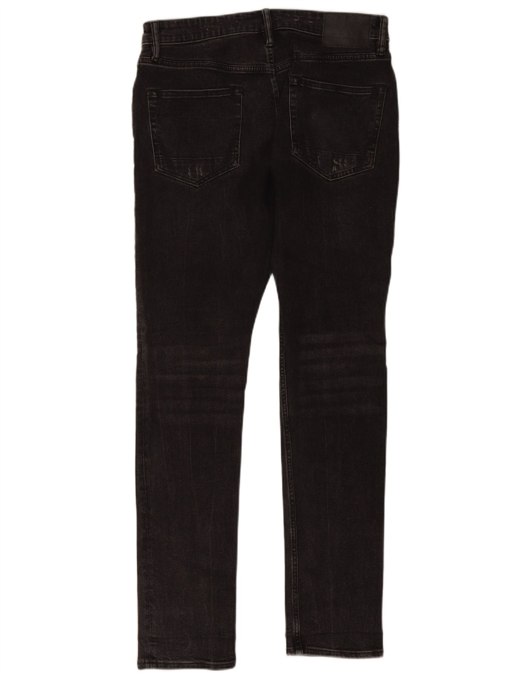 All Saints Mens Distressed Slim Jeans W30 L32 Μαύρο βαμβακερό
