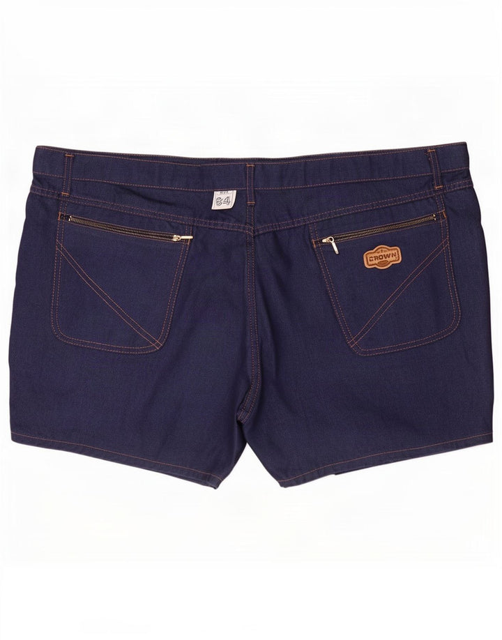 Crown Γυναικείο τζιν σορτς 4XL W46 Navy Blue
