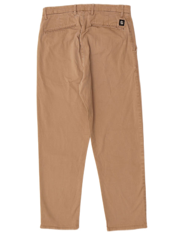 Zara Ανδρικό κωνικό παντελόνι EU 38 Small W30 L25 Μπεζ βαμβακερό