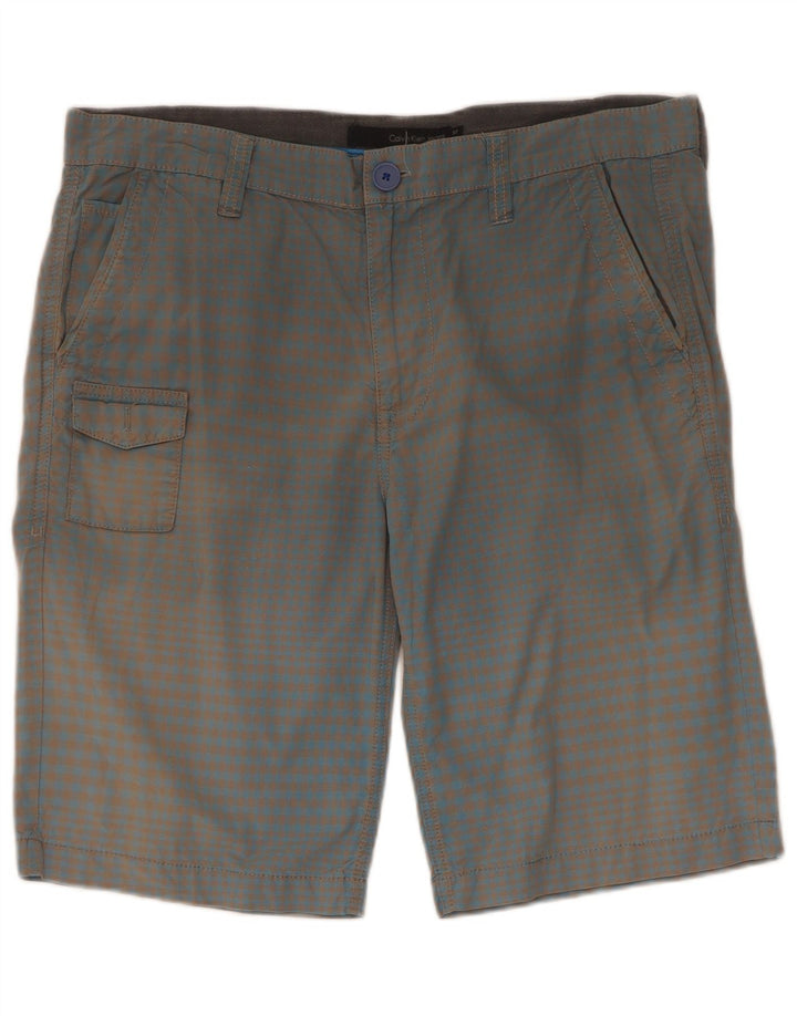Ανδρικό σορτς Cargo Calvin Klein W33 Large Blue Gingham