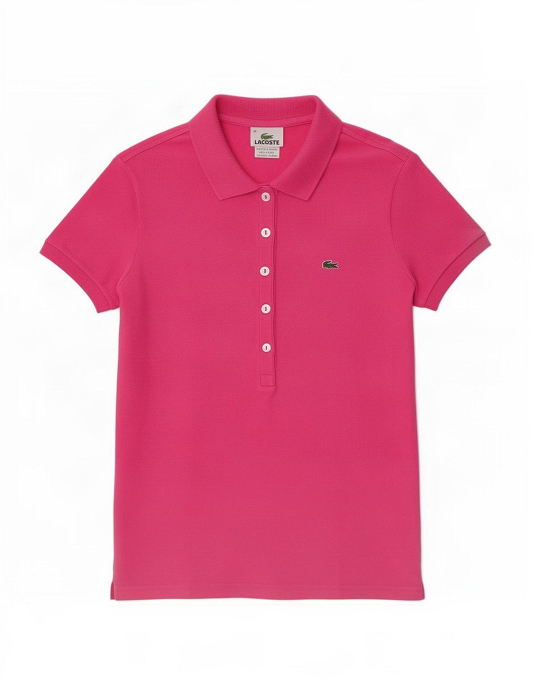 Γυναικείο μπλουζάκι πόλο Lacoste EU 38 Ροζ μεσαίο βαμβακερό
