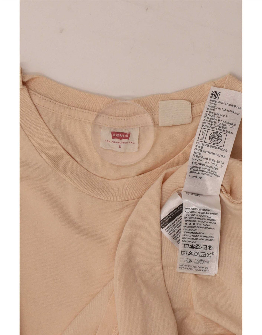 Ανδρικό T-Shirt Levi's Top Μικρό μπεζ βαμβακερό