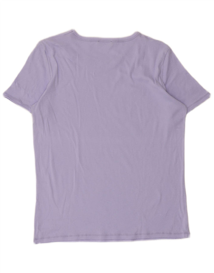 Benetton Γυναικείο T-Shirt Top UK 12 Medium Purple