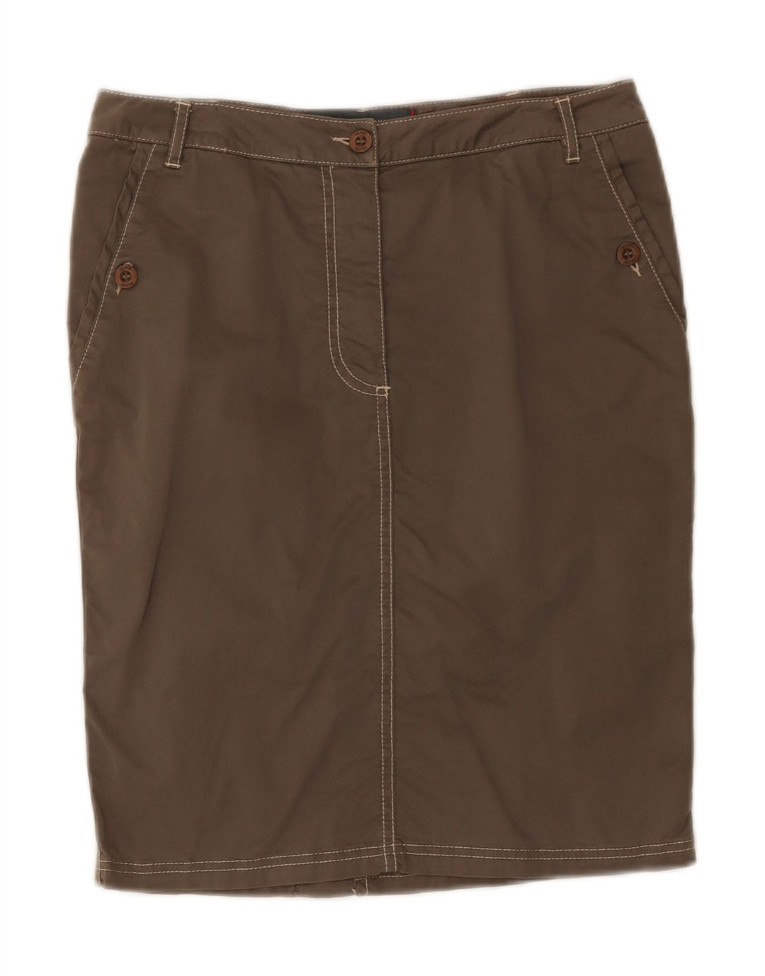 SLAM Womens Straight Skirt Small W30  Grey Cotton Vintage Slam and Second-Hand Slam from Messina Hembry 