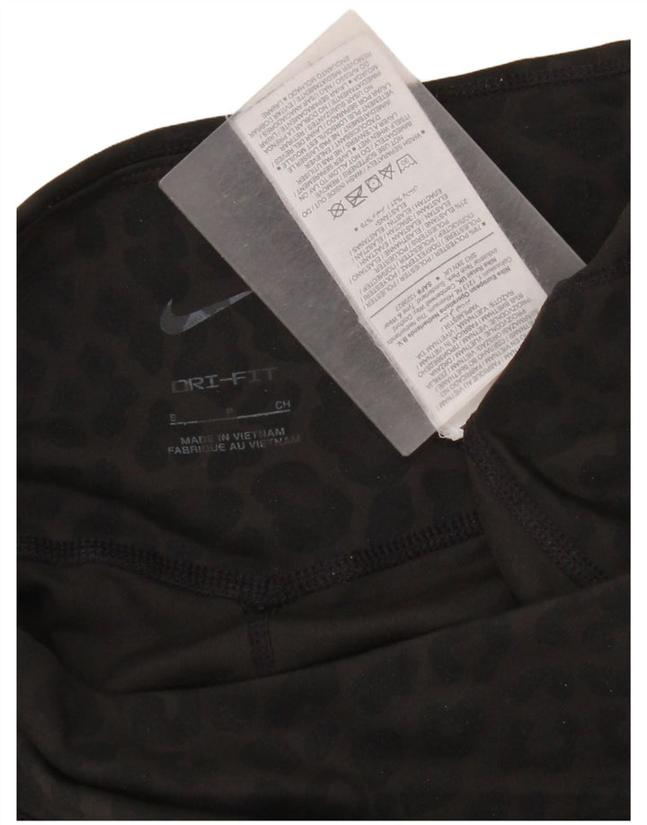 Γυναικεία κολάν Nike Dri Fit UK 10 Small Gray Animal Print Polyester