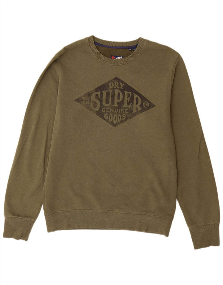Ανδρικό γραφικό φούτερ Superdry Jumper XL Χακί βαμβακερό