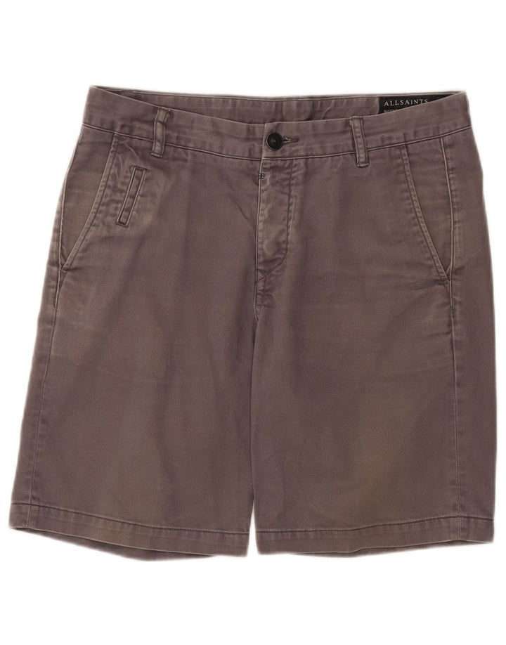 Ανδρικό σορτς Chino All Saints W31 Μεσαίο γκρι βαμβακερό