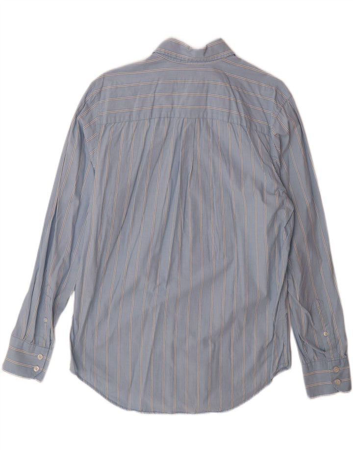 MOSSIMO Mens Shirt Medium Blue Striped Cotton