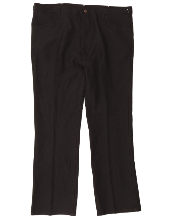 Ανδρικό ίσιο casual παντελόνι Wrangler W42 L32 Μαύρο πολυεστέρα