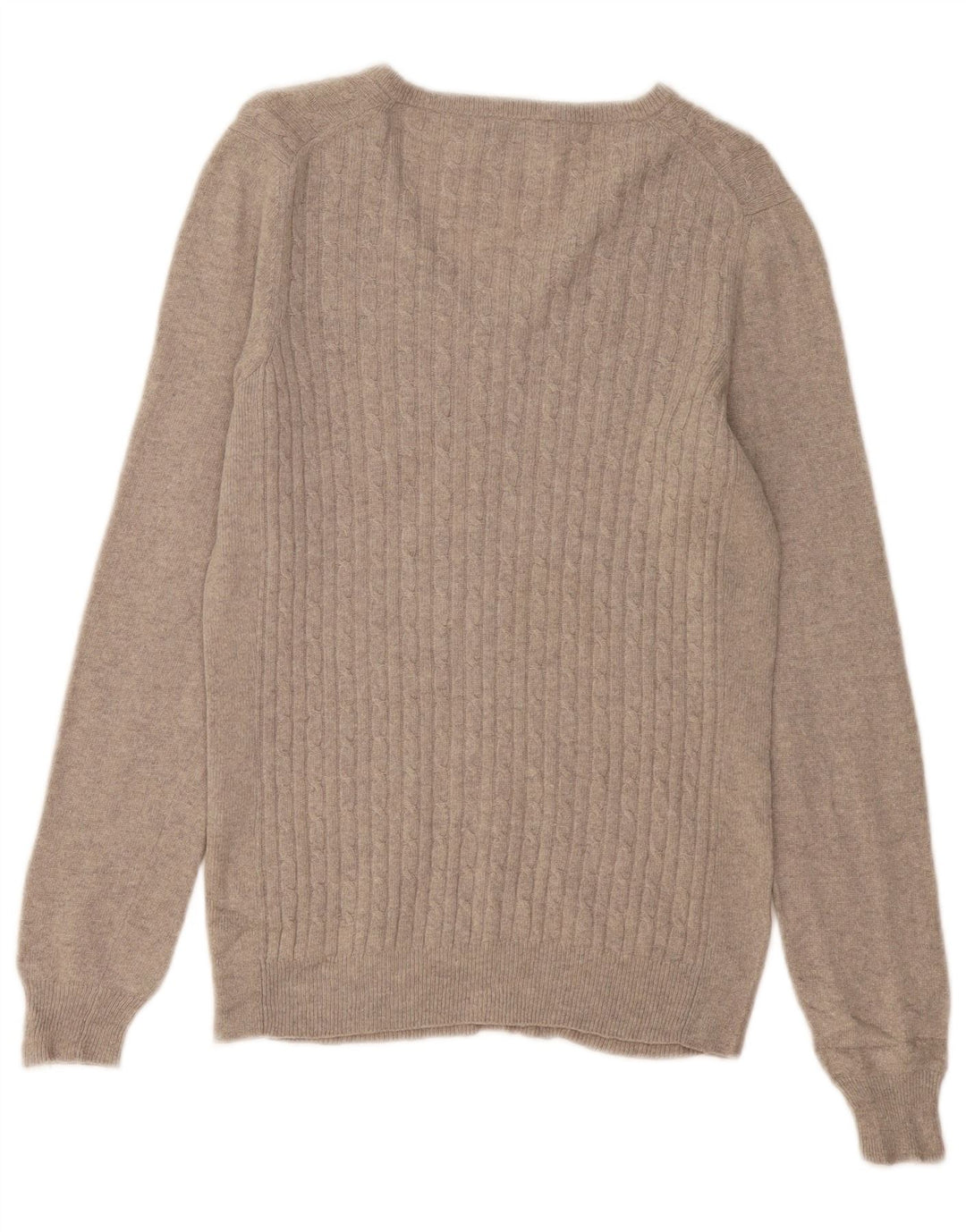 FRED PERRY Γυναικείο πουλόβερ με λαιμόκοψη σε σχήμα V UK 12 μεσαίο γκρι μαλλί