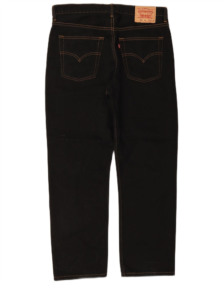 Levi's Mens 582 Straight Jeans W36 L30 Μαύρο