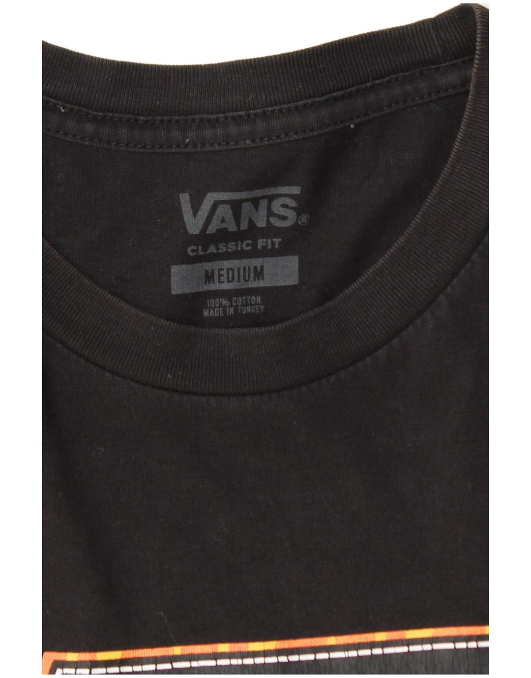 Ανδρικό γραφικό μπλουζάκι VANS Classic Fit Top Μεσαίο Μαύρο