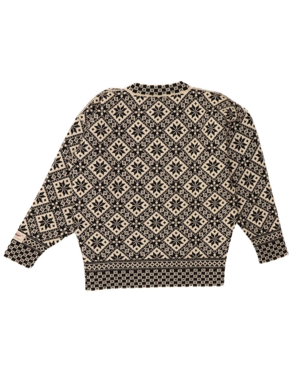 Dale of Norway Γυναικείο πουλόβερ με λαιμόκοψη στο UK 14 Medium Beige Fair Isle