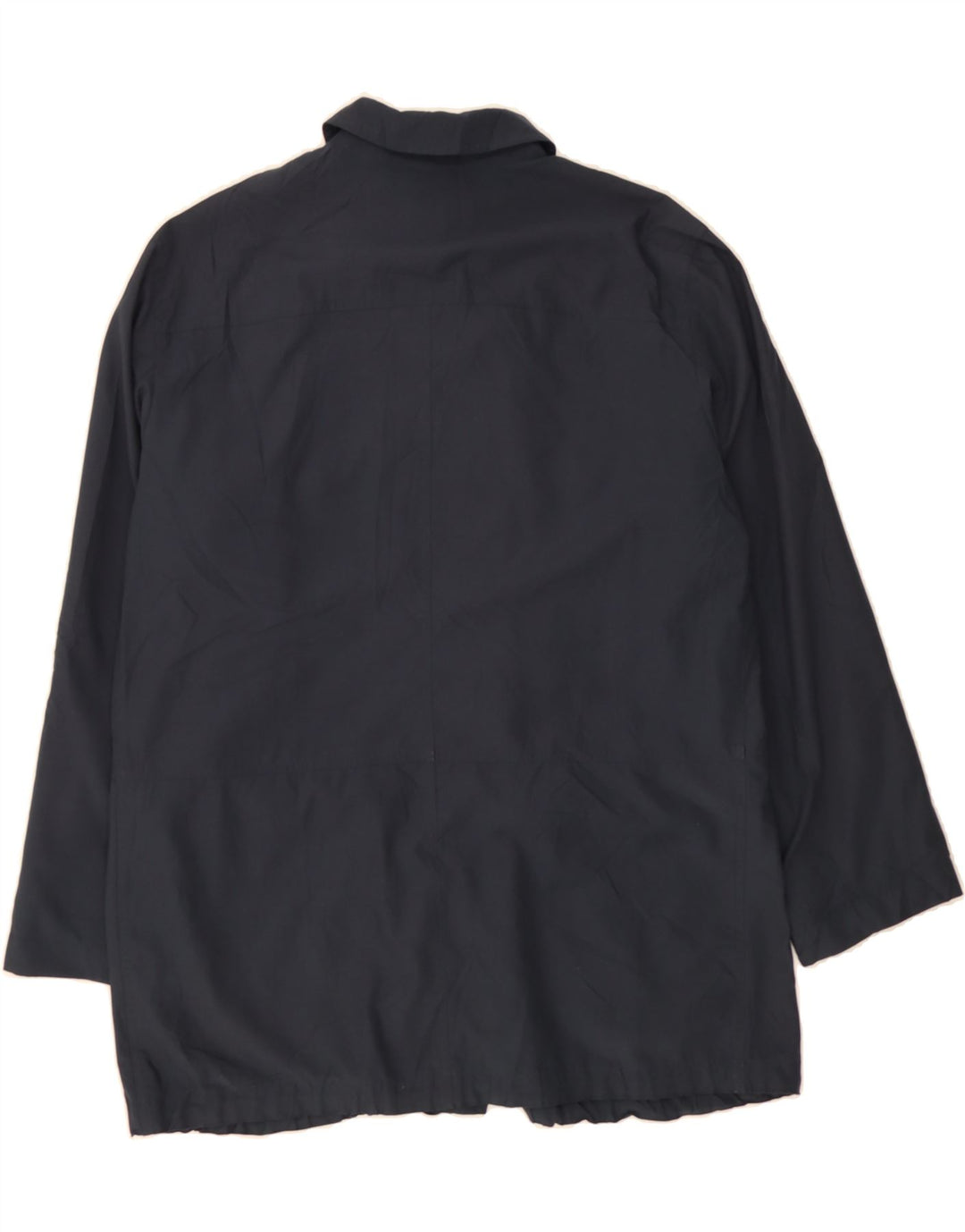 MARELLA Womens Oversized Utility Jacket UK 10 Small  Navy Blue Polyester Vintage Marella and Second-Hand Marella from Messina Hembry 